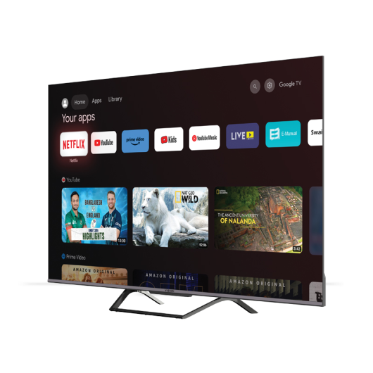 VISION 55" QLED TV Google Android 4K PQ1Galaxy Pro